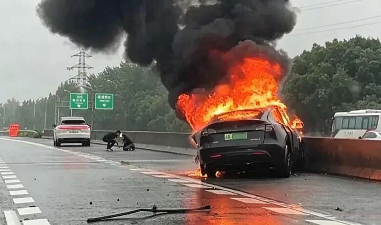 Авария Tesla Model Y