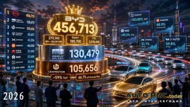 Рейтинг продаж электромобилей в Китае за сентябрь 2026 года